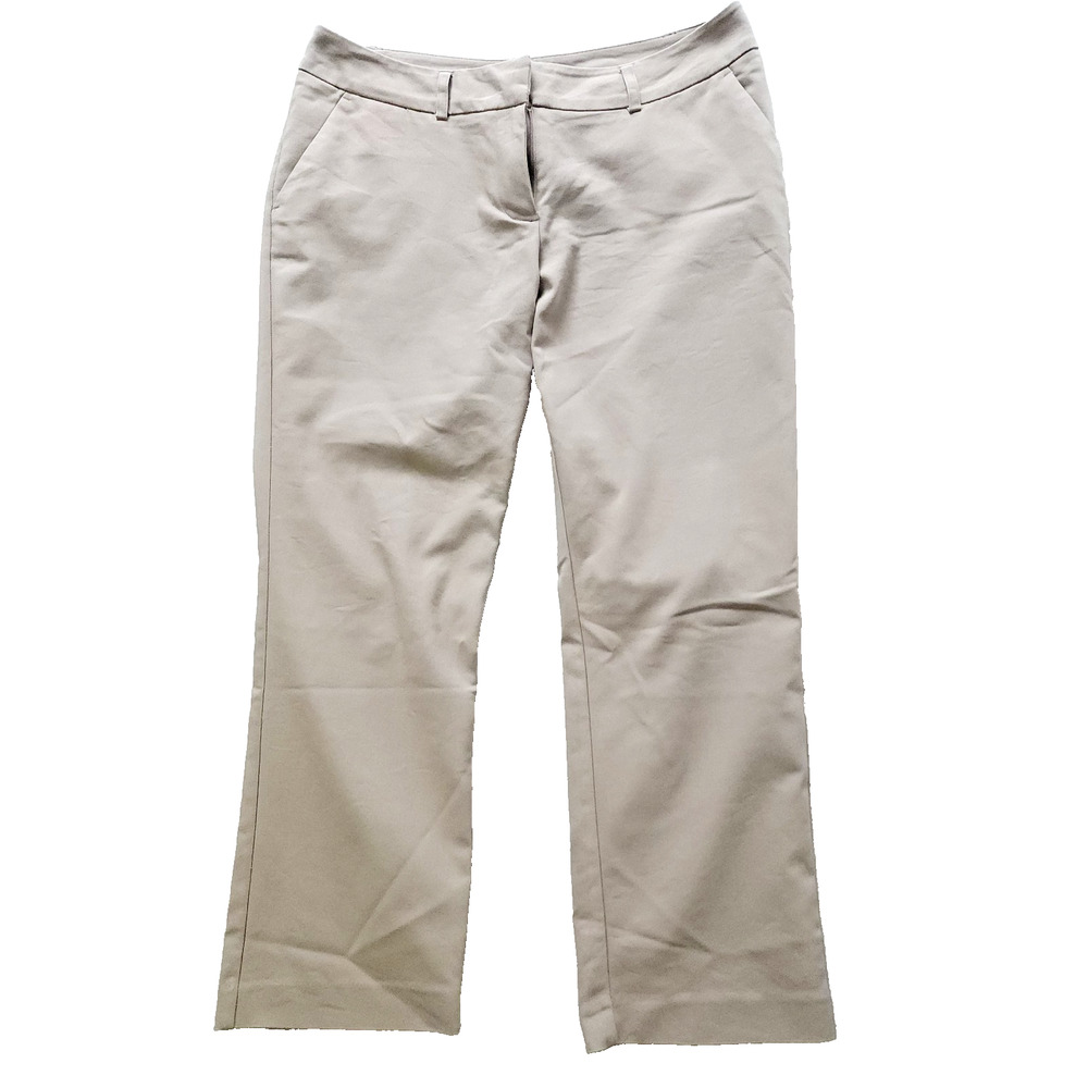 Apt. 9 "Torie" Straight-Leg Mid-Rise Dress Pants – Size 8PS, Beige
